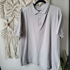 2/20$ Kappa grey short-sleeved polo shirt. Size XL